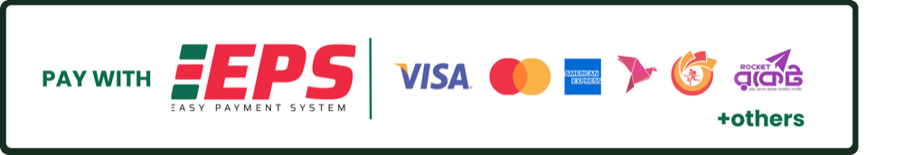 Pay with EPS — Visa, Mastercard, American Express, bKash, Nagad, Rocket and others
